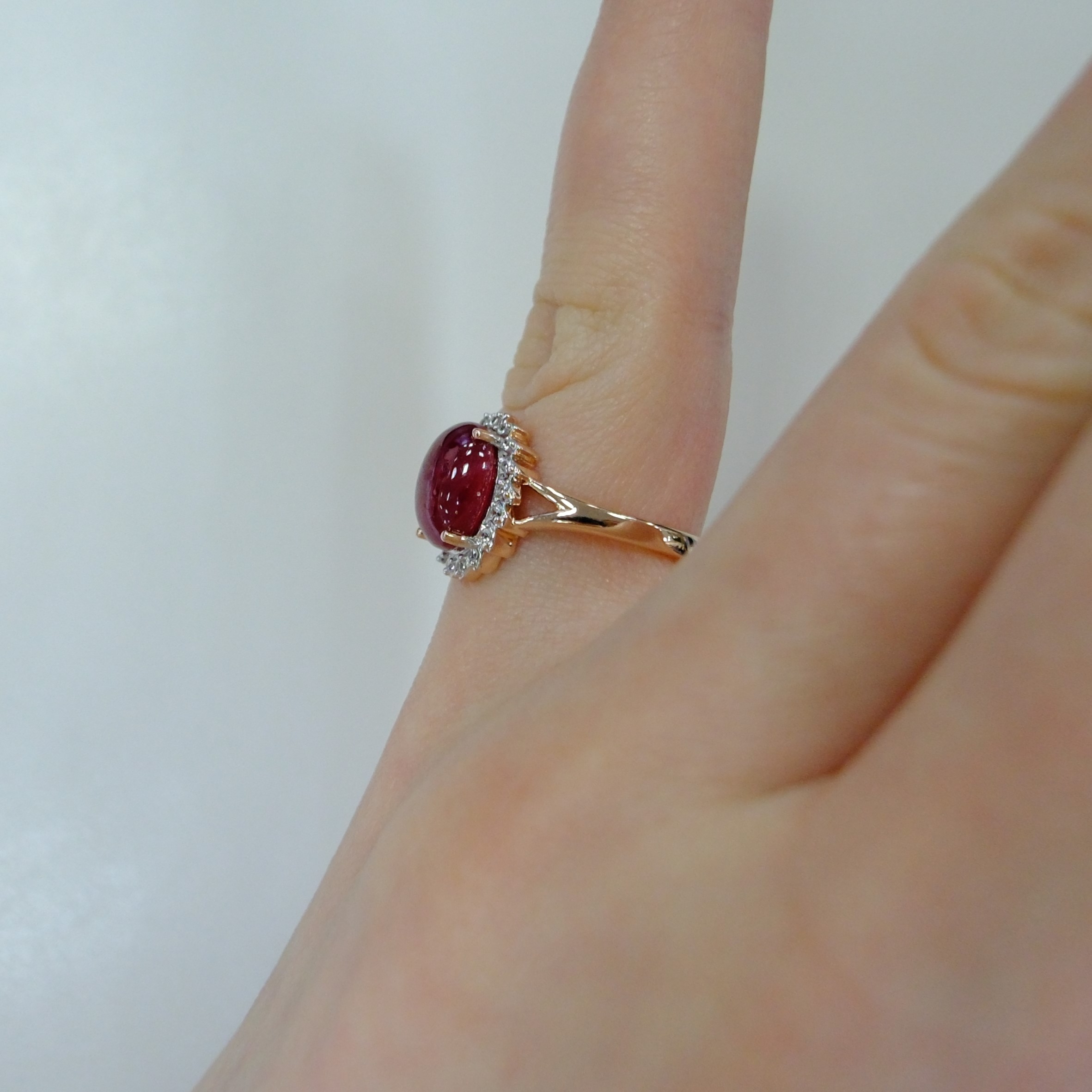Серебряное кольцо с рубином